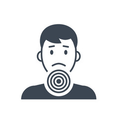 Sore Throat Related Glyph Icon