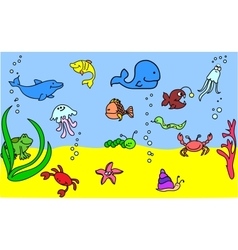 Cute Under The Sea Icon Set