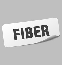 Fiber Sticker Fiber Label