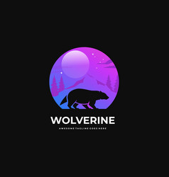 Logo Wolverine Silhouette Style