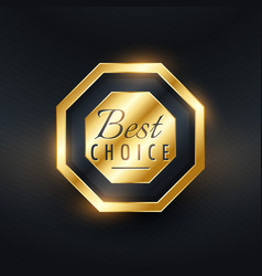 Premium Best Choice Golden Label Design