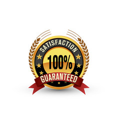 100 Percent Satisfaction Guarantee Badge