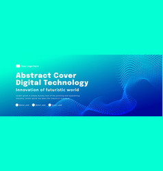 Digital Technology Poster Cover Speed Connect Blue