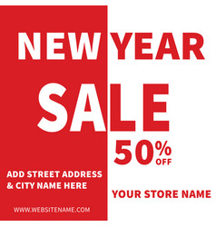 New Year Disocunt Sale Poste Flyer Design