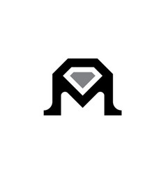 Luxury M Diamond Logo Design