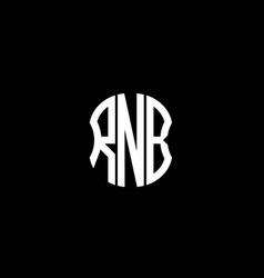 Rnb Letter Logo Abstract Creative Design