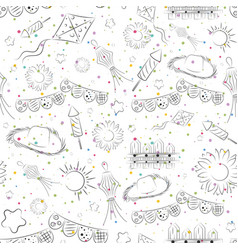 Seamless Pattern Background Festa Junina Poster