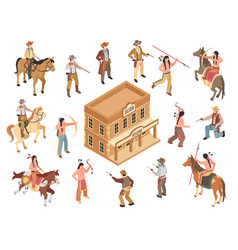 Isometric Wild West Set