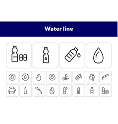 Water Line Icons