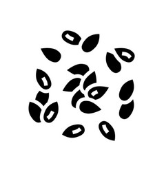 Linum Grain Food Glyph Icon