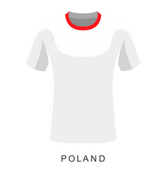 Poland World Cup Football Shirt Cartoon