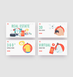 Real Estate Virtual Tour Landing Page Template Set