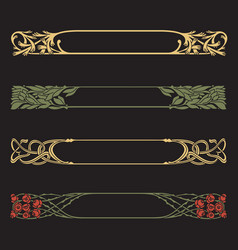 Art Nouveau Borders No 01