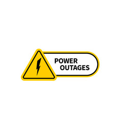 Power Outage Sign