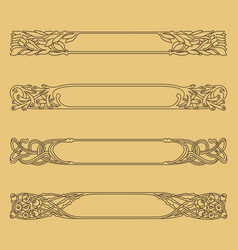 Art Nouveau Borders No 02