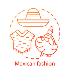 Mexican Fashion Concept Icon South American