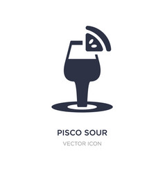 Pisco Sour Icon On White Background Simple