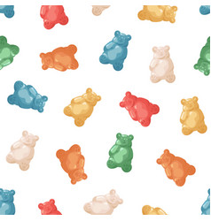 Gummy Bears Pattern Seamless Background