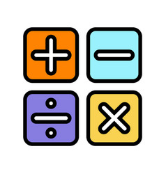 Math Science Education Color Icon