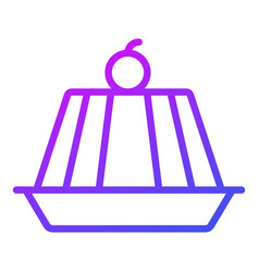 Gelatin Line Icon Simple Creative Line Icon