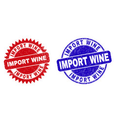 Import Wine Round And Rosette Seals With Corroded