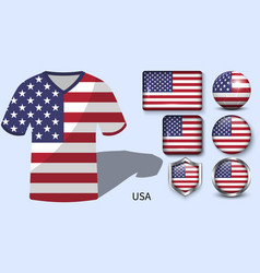 Usa Flag Collection Football Jerseys