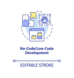 No Code Development Concept Icon