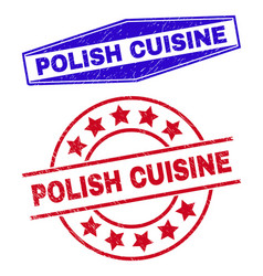 Polish Cuisine Textured Watermarks In Round