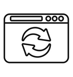 Redesign Web Page Icon Outline Template