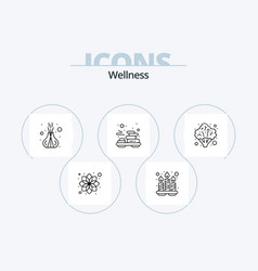 Wellness Line Icon Pack 5 Icon Design Health