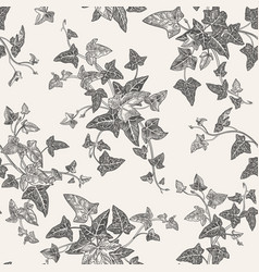 Floral Seamless Pattern With Ivy