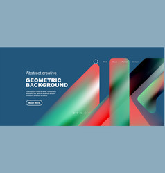 Fluid Gradient Triangles Landing Page Background