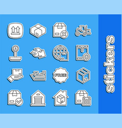 Set Line Cardboard Box With Calendar Carton