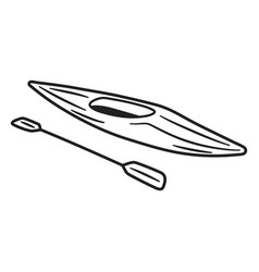 Doodle Kayak Boat Stroke