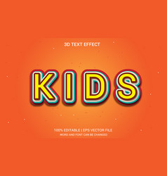 Kids Text Effect Template Design