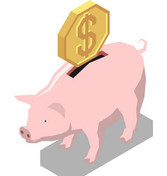 Piggy Bank Coin Composition