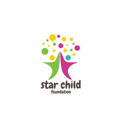 Colorful Star Child Kids For Education Charity