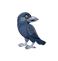 Cute Raven Bird Cartoon Sketch Crow Baby