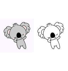 Kawaii Clipart Koala And For Coloring