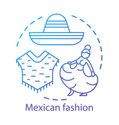 Mexican Fashion Concept Icon South American