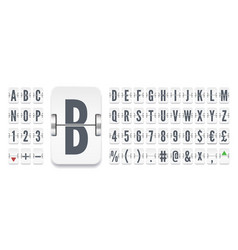 Airport Flip Board Mechanical Abc For Flight