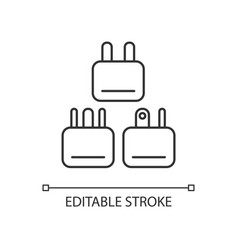 Travel Adapter Linear Icon