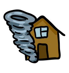 Hurricane Hand Drawn Doodle Icon