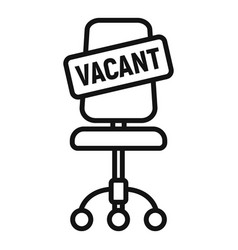 Vacant Job Chair Icon Outline Career