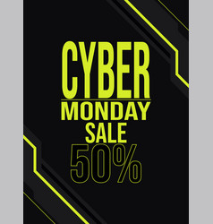 Cyber Monday Big Discount Sale Poster Flyer Design