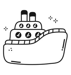 Hand Drawn Ship