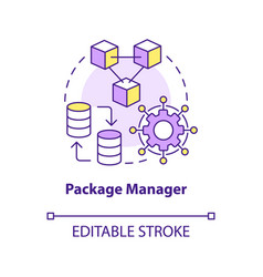 Package Manager Concept Icon