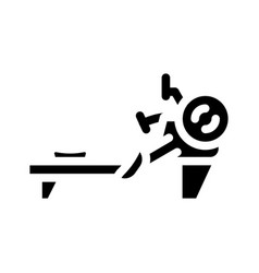 Rowing Machine Glyph Icon