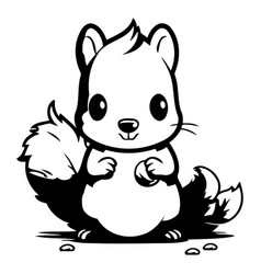 Cute Squirrel Cartoon Mascot