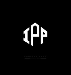 Ipp Letter Logo Design With Polygon Shape